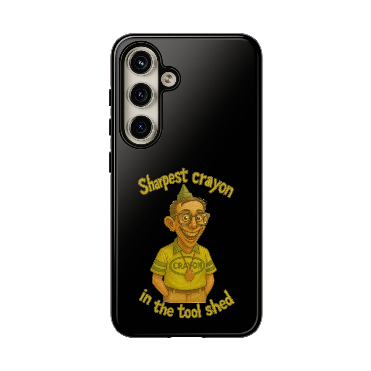 Phone Case — "Sharpest Crayon in the Tool Shed" Retro Teacher/Geek Protective Cover