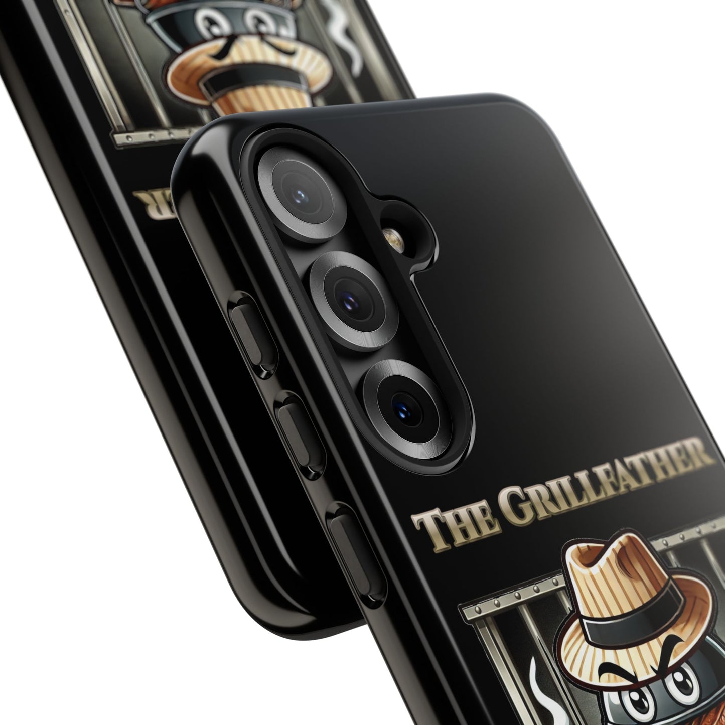 Grillfather Personalized Phone Case — Funny BBQ Smoker Design