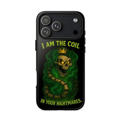 Tough Cases — “I Am The Coil In Your Nightmares” Skull Snake Shockproof Phone Case