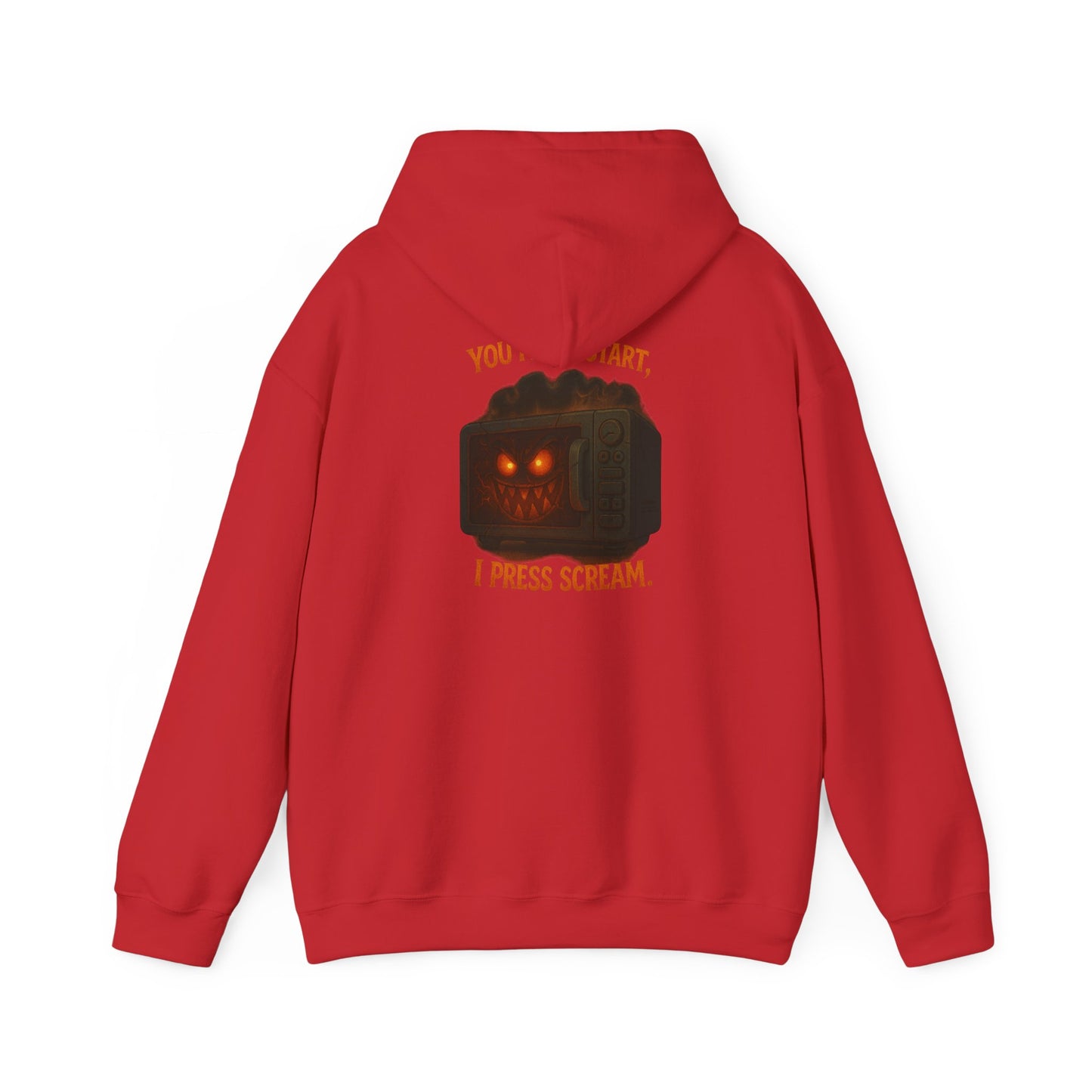 Spooky Hoodie — "You Press Start, I Press Scream" Halloween Sweatshirt