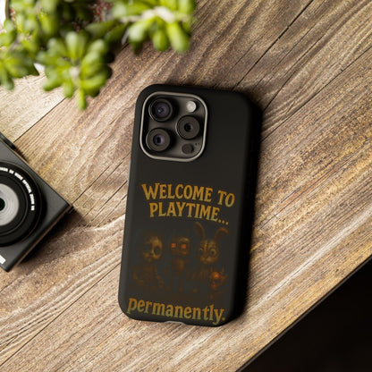 Phone Case — "Welcome to Playtime... Permanently." Horror Game Character Protective Case