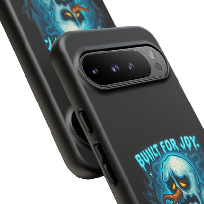 Phone Case — 'Built for Joy, Melting in Sorrow' Blue Melting Snowman Protective Case