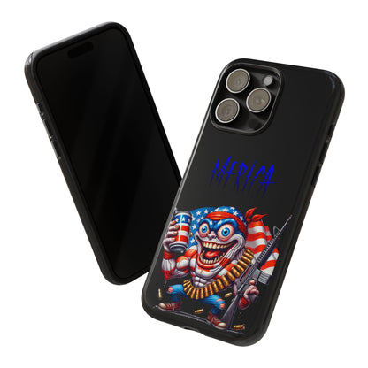 Phone Case — Patriotic 'Merica Clown with Flag, Beer & Rifle