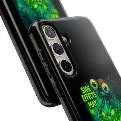 Phone Case — 'Side Effects May Include Laughter, Screaming, Glowing, and Doom' Neon Monster
