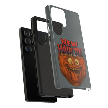 Phone Case — 'New Hairte' Funny Grinning Tongue-Out Monster Design