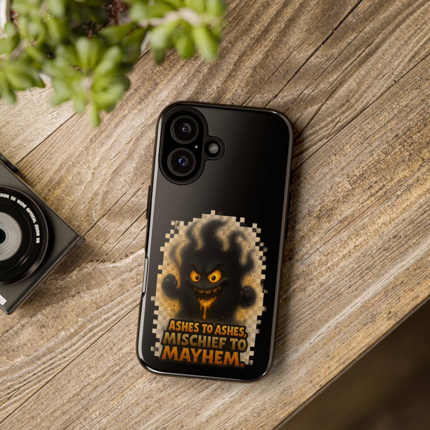 Phone Case — 'Ashes to Ashes, Mischief to Mayhem' Spooky Ghost Protective Case