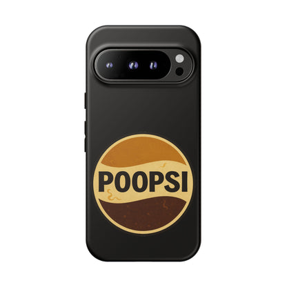 Poopsi Retro Logo Phone Case — Funny Vintage Soda-Inspired iPhone Cover