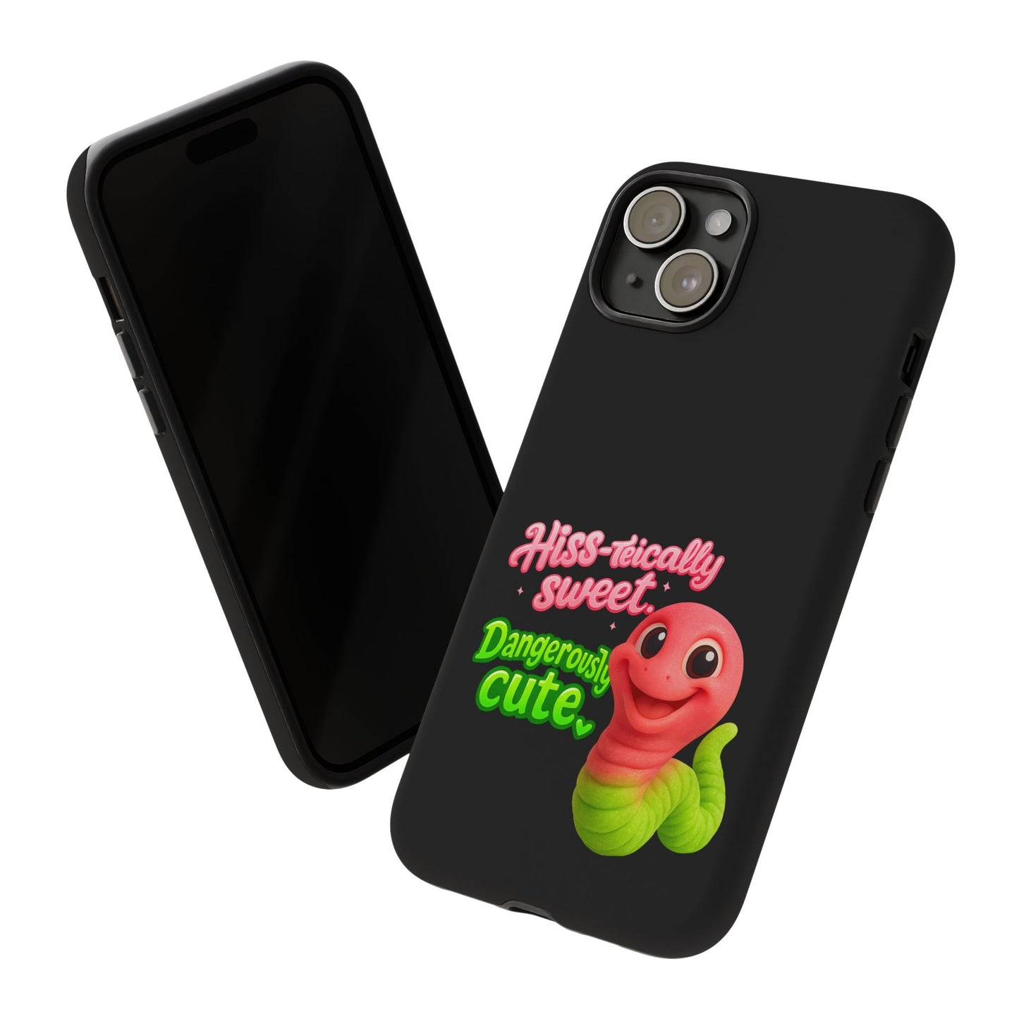 Phone Case — "Hiss-tically Sweet, Dangerously Cute" Worm Design