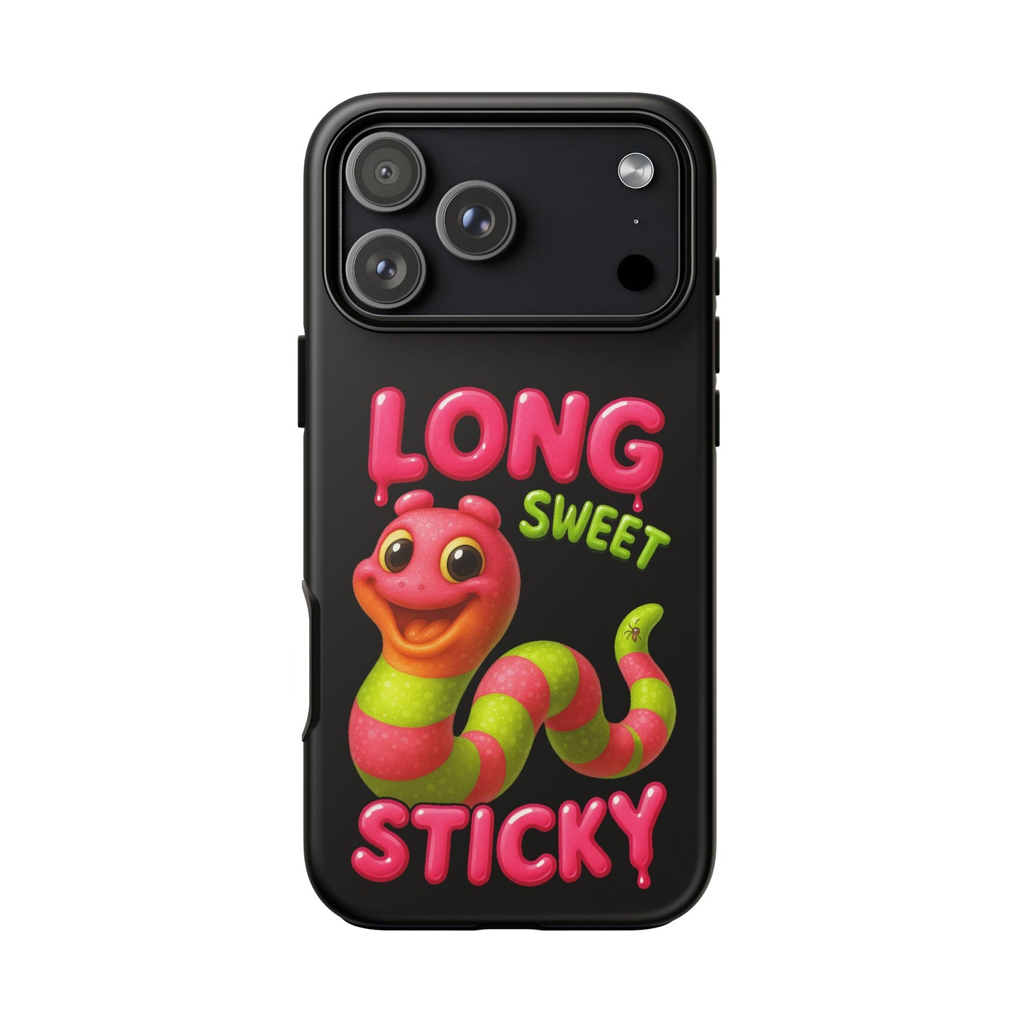 Phone Case — "Long Sweet Sticky" Cute Candy Snake Protective Case