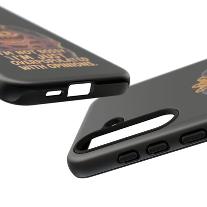 Phone Case — "I'm Not Bossy, I'm Just Overpopulated With Opinions" Funny Monster Graphic
