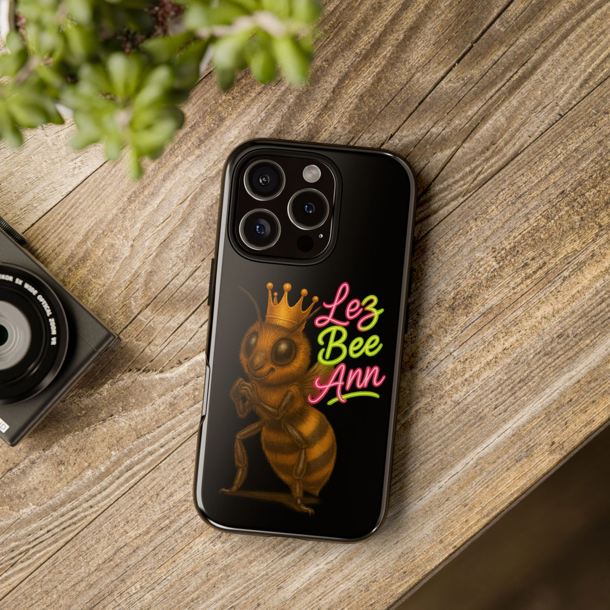 Phone Case — 'Lez Bee Ann' Queen Bee Tough Protective Cover