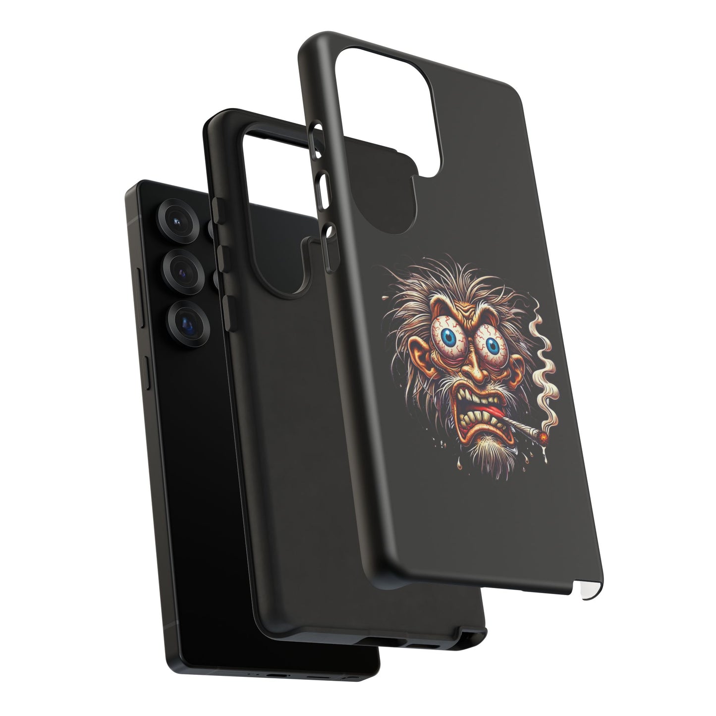 Phone Case — Wild Cartoon Monster Smoking Design