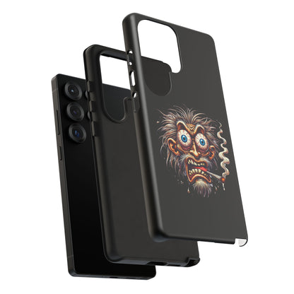 Phone Case — Wild Cartoon Monster Smoking Design