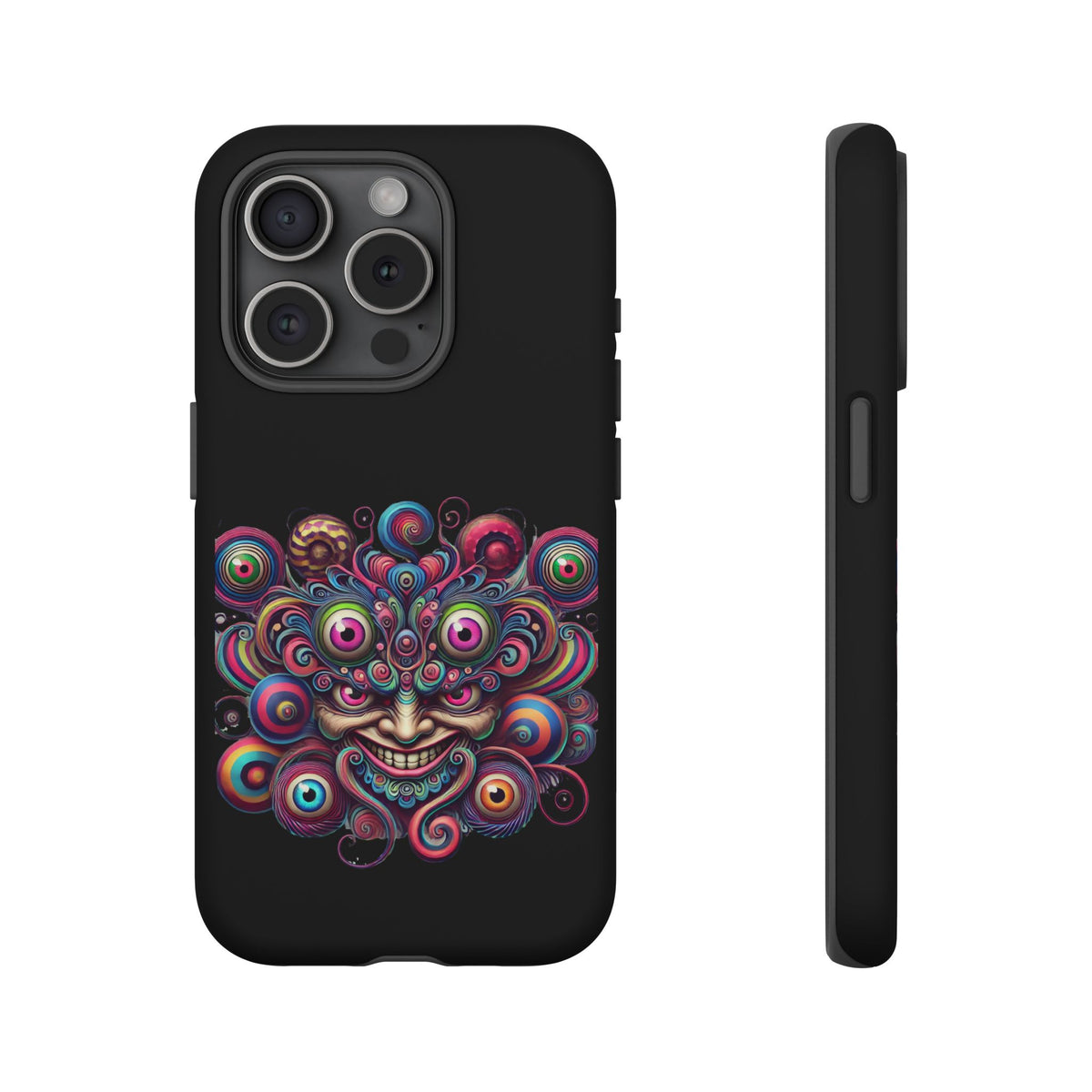 Psychedelic Smiling Eye Cluster Phone Case