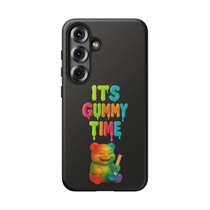 Phone Case — "It's Gummy Time" Rainbow Gummy Bear Protective Cover