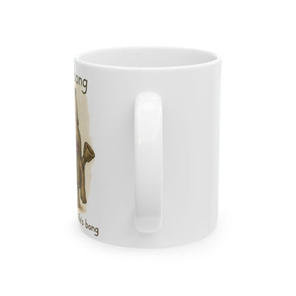 Coffee Mug — Funny Bong Cartoon Design (11oz, 15oz)