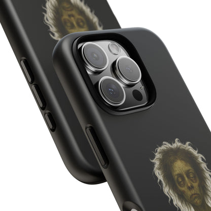 Phone Case — “Cursed to Rise Before Coffee Was Brewed” Goth Horror Design