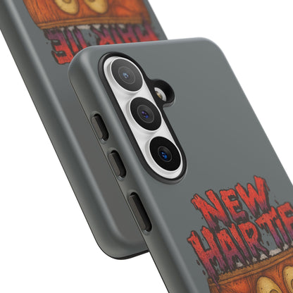 Phone Case — 'New Hairte' Funny Grinning Tongue-Out Monster Design