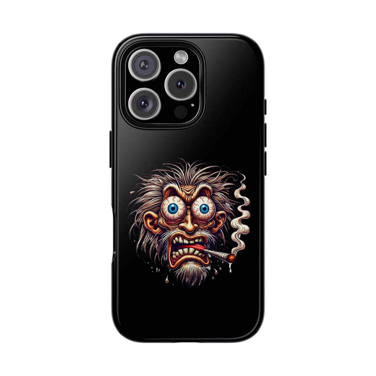 Phone Case — Wild Cartoon Monster Smoking Design