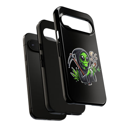 Reaper Alien Phone Case – Cute Grim Reaper Smoking Weed iPhone Case