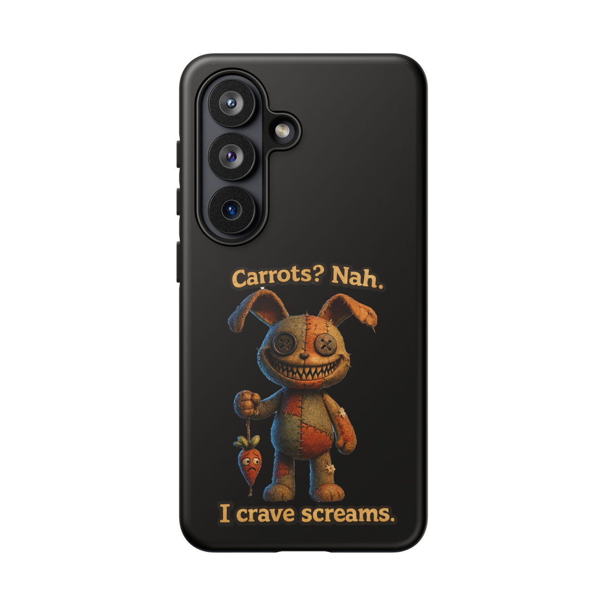 Phone Case — Creepy Bunny "Carrots? Nah. I crave screams." Horror iPhone Case