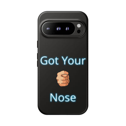 Got Your Nose Phone Case — Funny Neon Fist Design