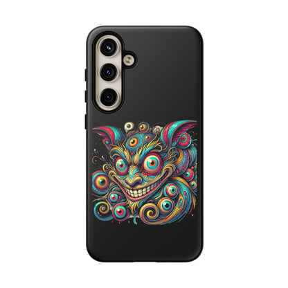 Psychedelic Mischief Phone Case — Colorful Grinning Monster Design