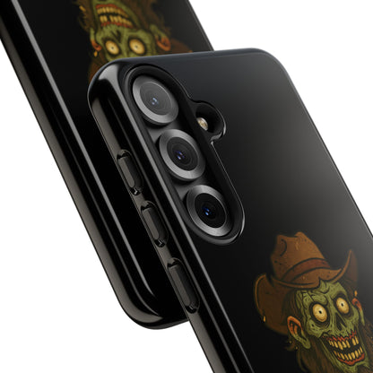 Zombie Cowboy Phone Case — "Ain't No Grave Gonna Hold This Yeehaw" Protective iPhone Cover