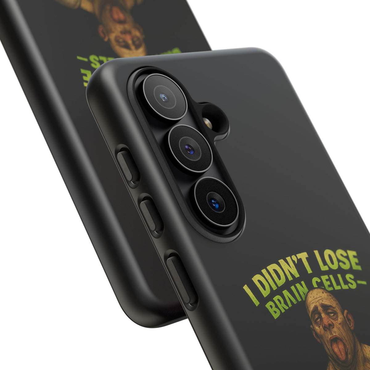 Phone Case — "I Didn't Lose Brain Cells, Someone Stole Them" Funny Zombie Warrior Protective Cover