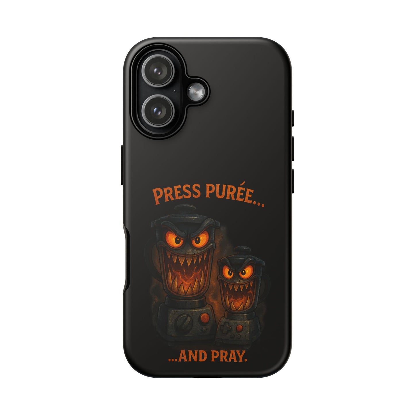 Phone Case - 'Press Purée...and Pray' Halloween Horror Protective Cover