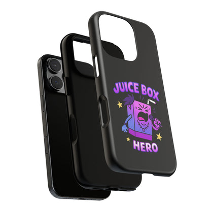 Phone Case — 'Juice Box Hero' Cute Cartoon Protective Cover