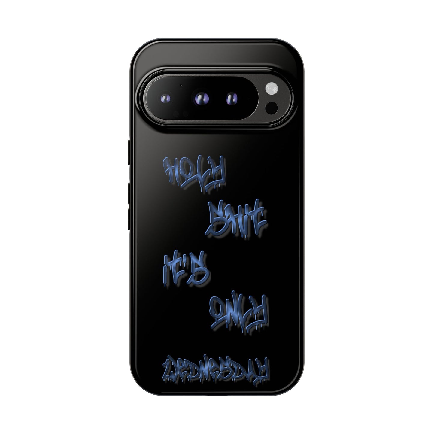 Phone Case — Blue Neon Graffiti "Tough Cases" Protective Cover