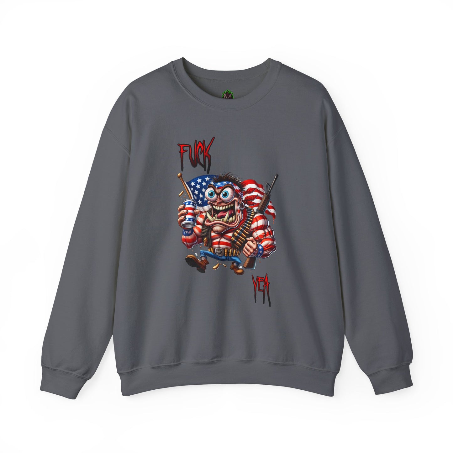 Freedom Maniac “F*** Yea” Crewneck Sweatshirt
