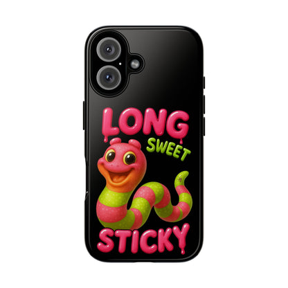 Phone Case — "Long Sweet Sticky" Cute Candy Snake Protective Case
