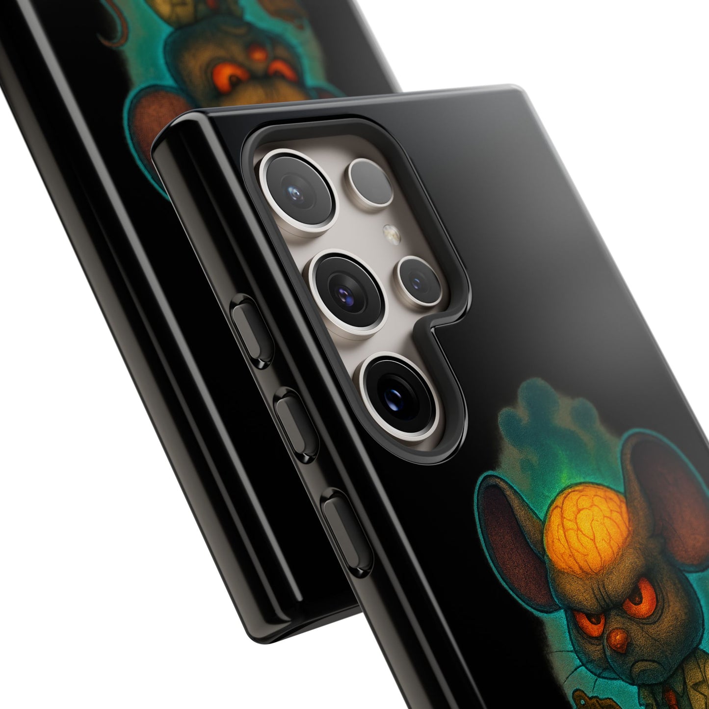 Phone Case — 'You'll Be Cheese in the Simulation' Angry Detective Mouse Graphic
