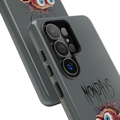 Mondays Zombie Character Phone Case – Funny Groggy Coffee Phone Cover