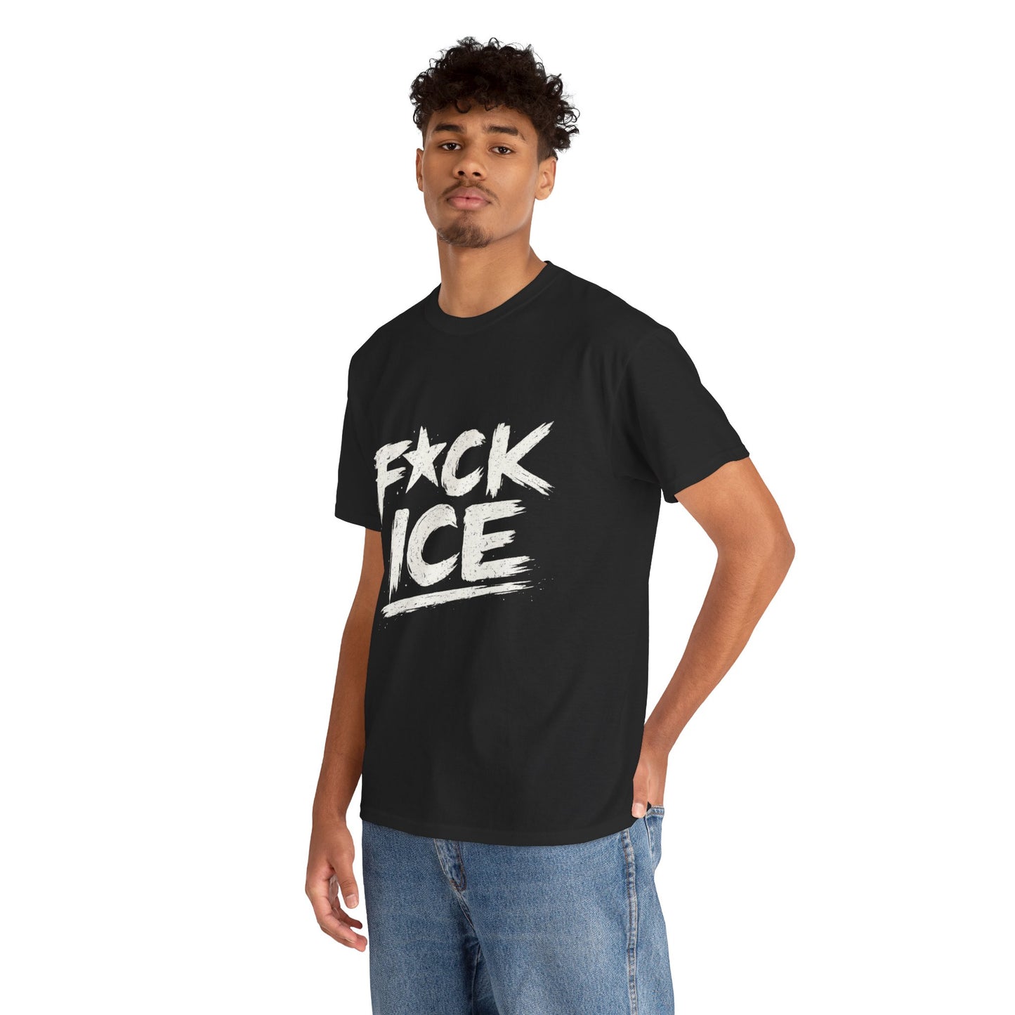 Fuck ICE T-Shirt | Protest Political Statement, Grunge Text Design