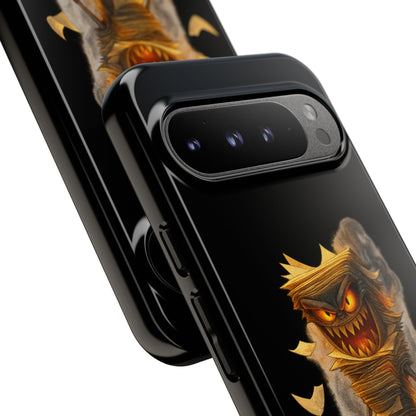 Phone Case — Halloween Mummy Creature “Stapled Your Soul to Page 666” Horror Design