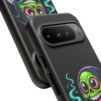 Grinning Stoner Grim Reaper Phone Case – Cannabis Skull iPhone Cover