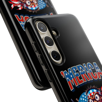 'MERICA Patriotic Phone Case — American Flag Madman Design