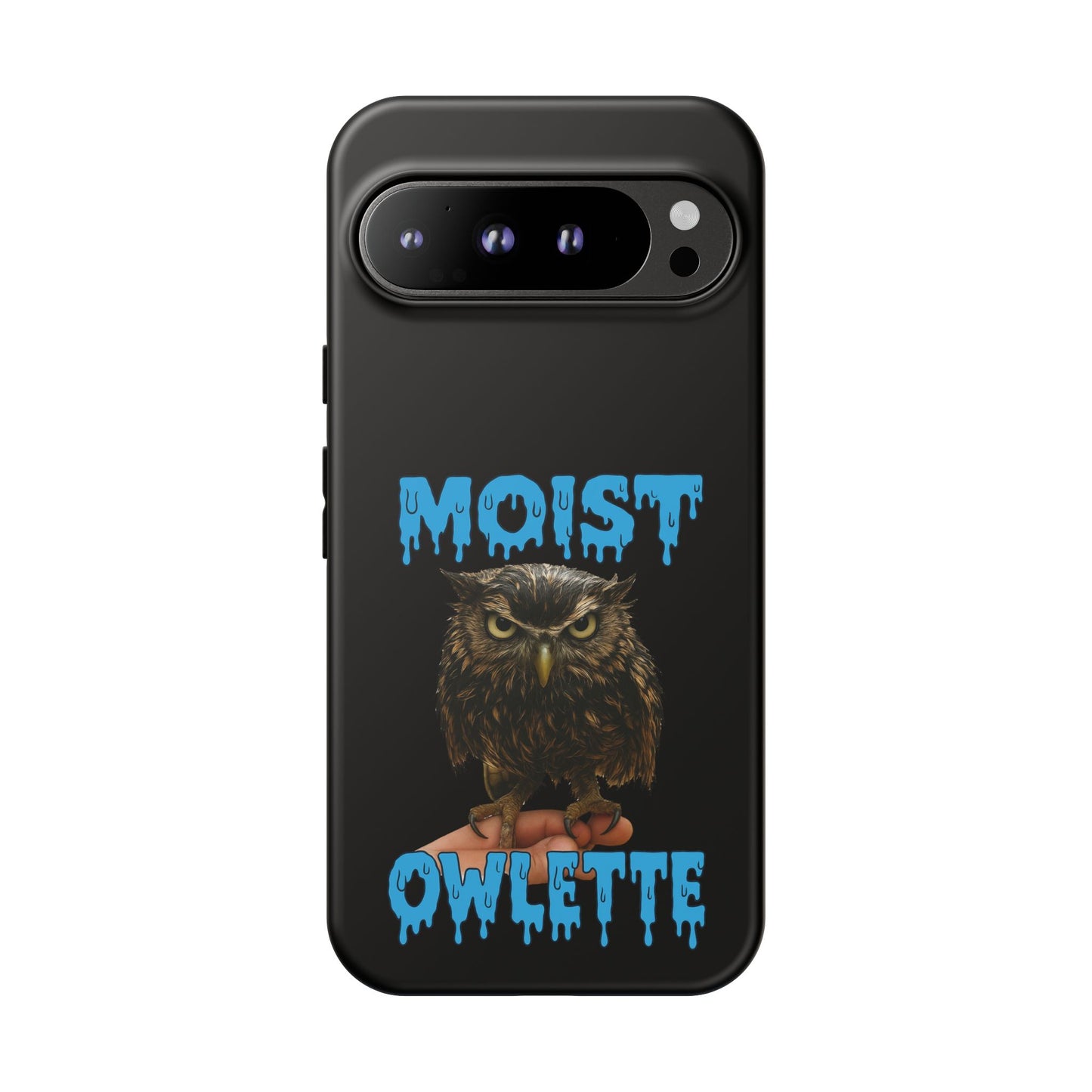 Moist Owlette Phone Case — Funny Owl Graphic Protective Case