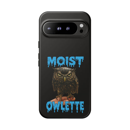 Moist Owlette Phone Case — Funny Owl Graphic Protective Case