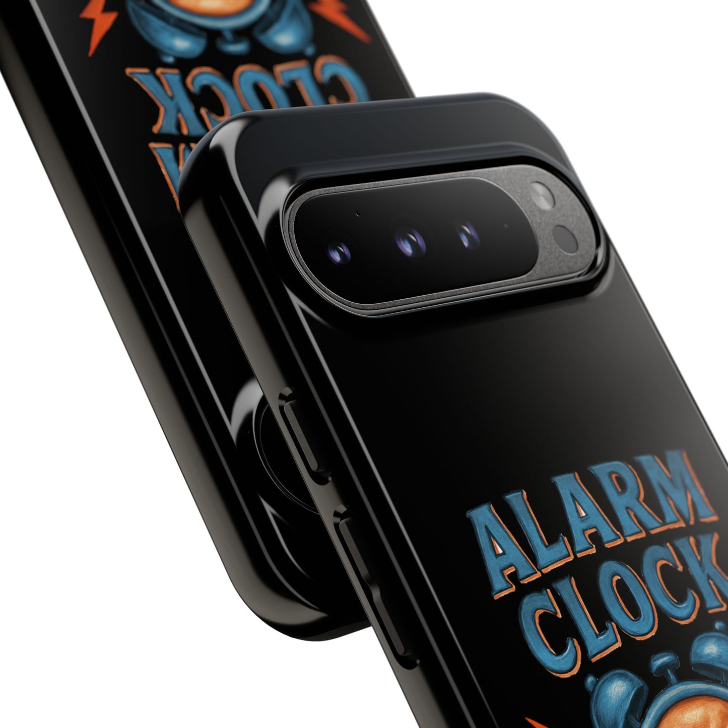 Phone Case — "Alarm Clock" Retro Screaming Clock Protective Cover