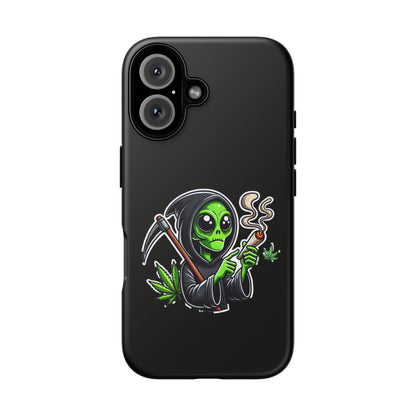 Reaper Alien Phone Case – Cute Grim Reaper Smoking Weed iPhone Case