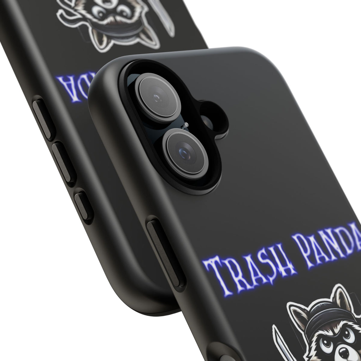 Trash Panda Ninja Phone Case — Cute Raccoon Warrior Protective Case
