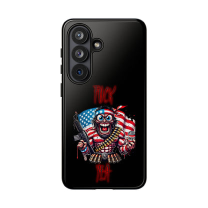 Phone Case — American Flag Skull Soldier Design (Tough Cases)
