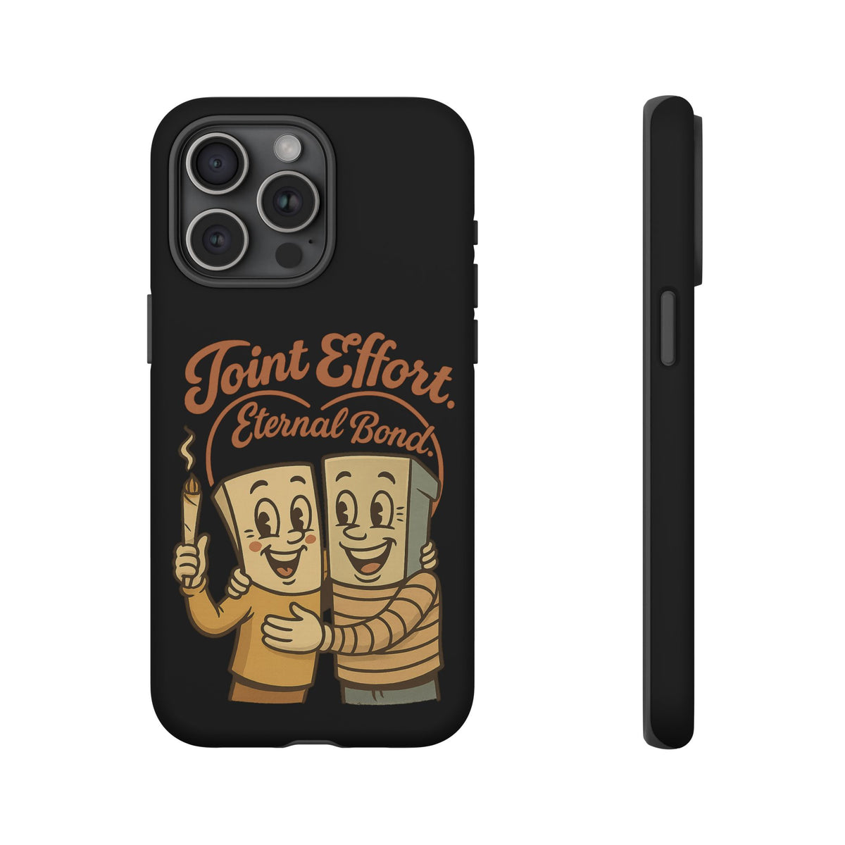Phone Case — "Joint Effort Eternal Bond" Retro Cannabis Matchstick Design