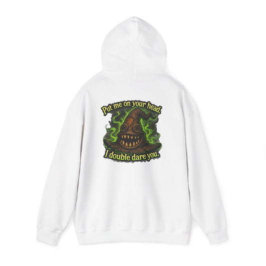 Hat Demon Hoodie – “Put me on your head, I double dare you” Graphic Hoodie