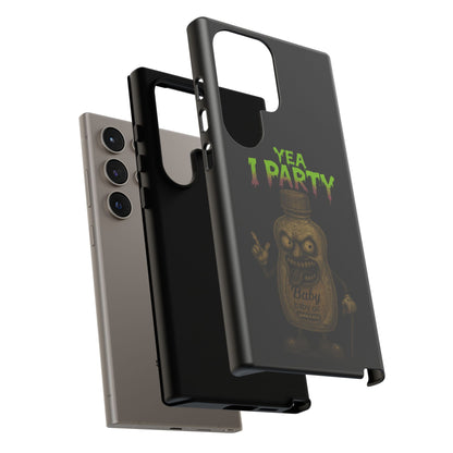 Phone Case — 'Yea I Party' Creepy Baby Bottle Graphic