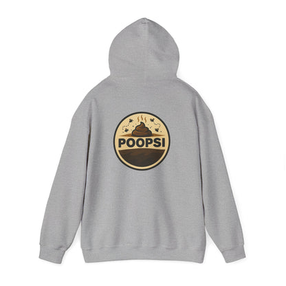 Funny 'POOPSI' Logo Hoodie — Retro Poop Emoji Graphic Pullover